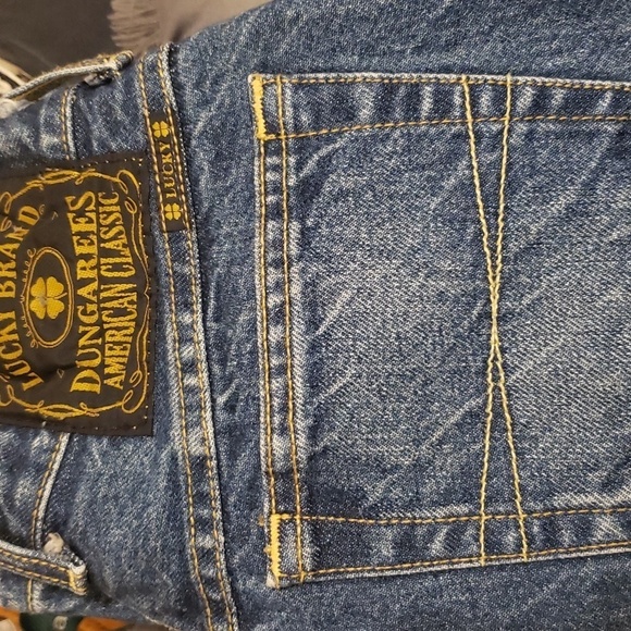 Lucky Brand Dungarees American Made button fly straight - Picture 6 of 9